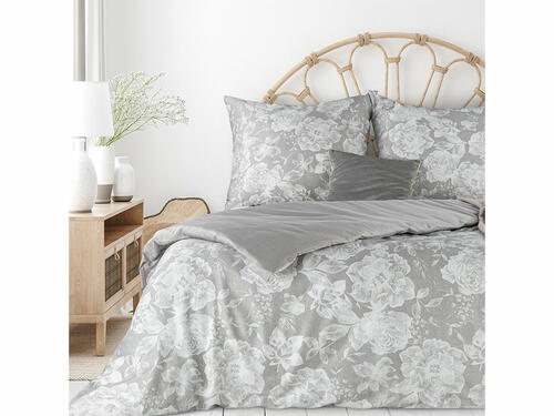 Luxusné obliečky na posteľ z bavlneného mako saténu - Seville 1, prikrývka 140 x 200 cm + vankúš 70 x 90 cm